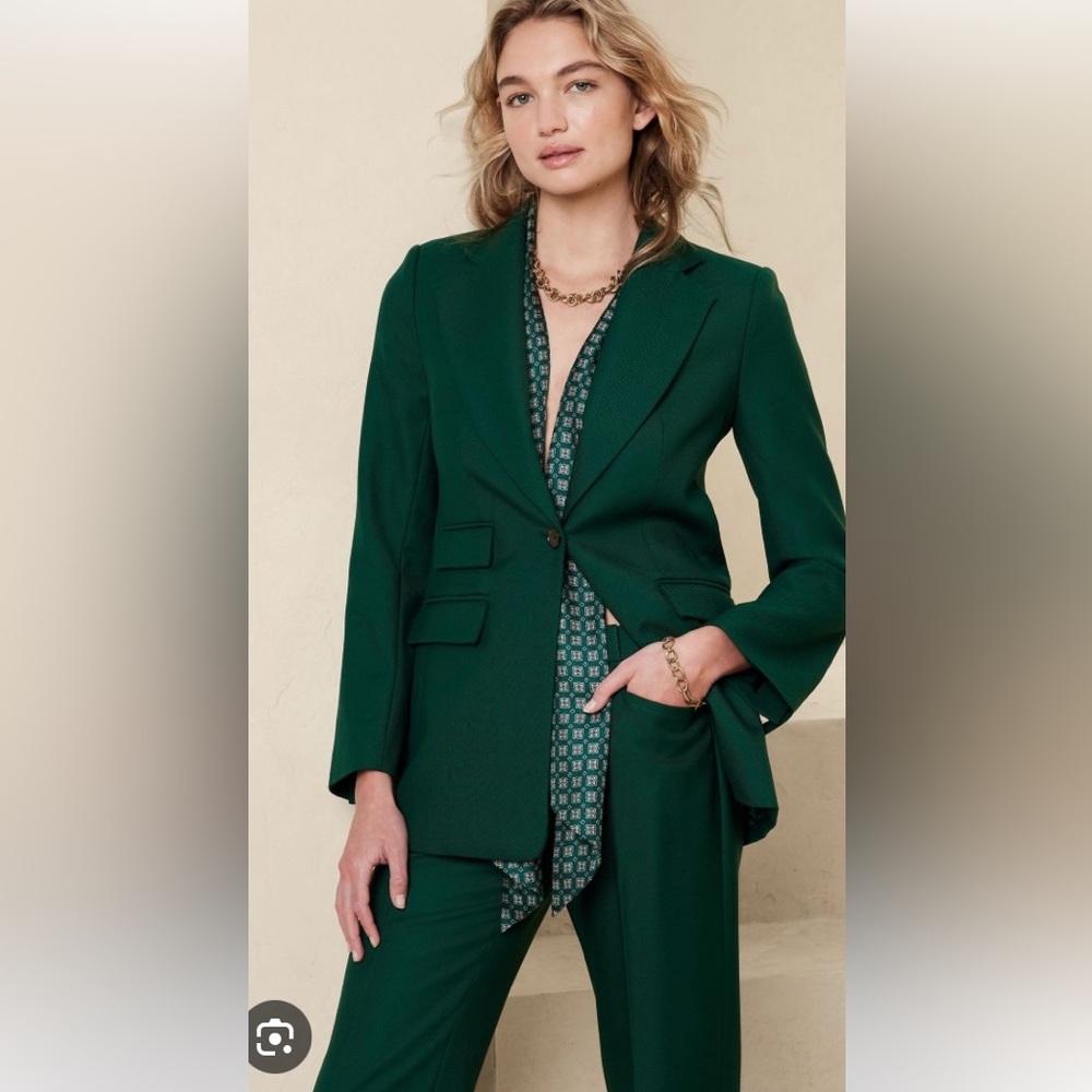 Banana Republic Green Lido Blazer